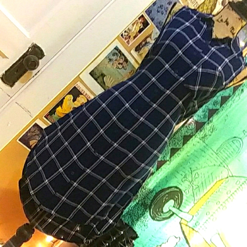 Plaid Hi Low Dress